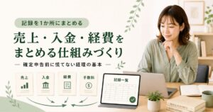 収入と支出をまとめる仕組みつくり
